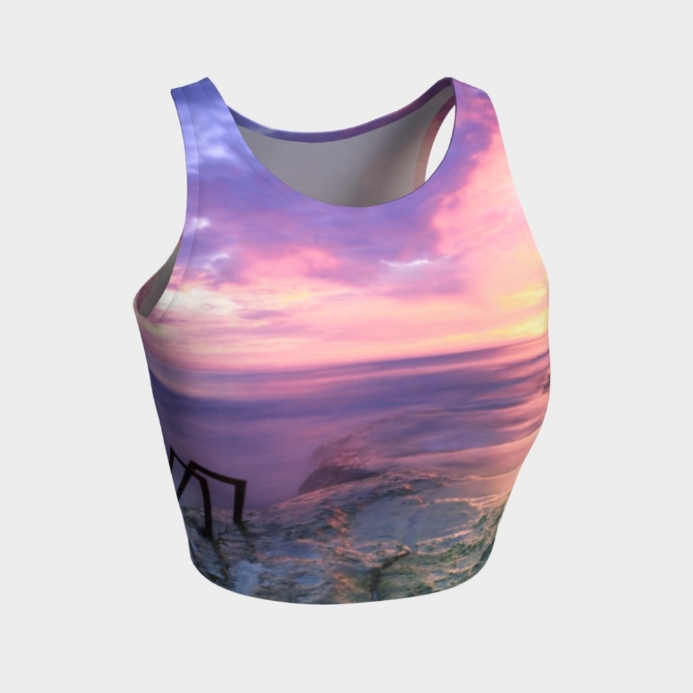 Ethereal Waters - Athletic Crop Top
